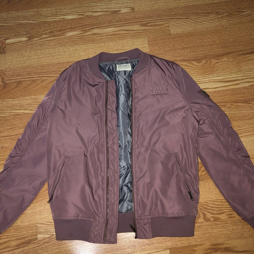 Blush pink Bomber Jacket.
